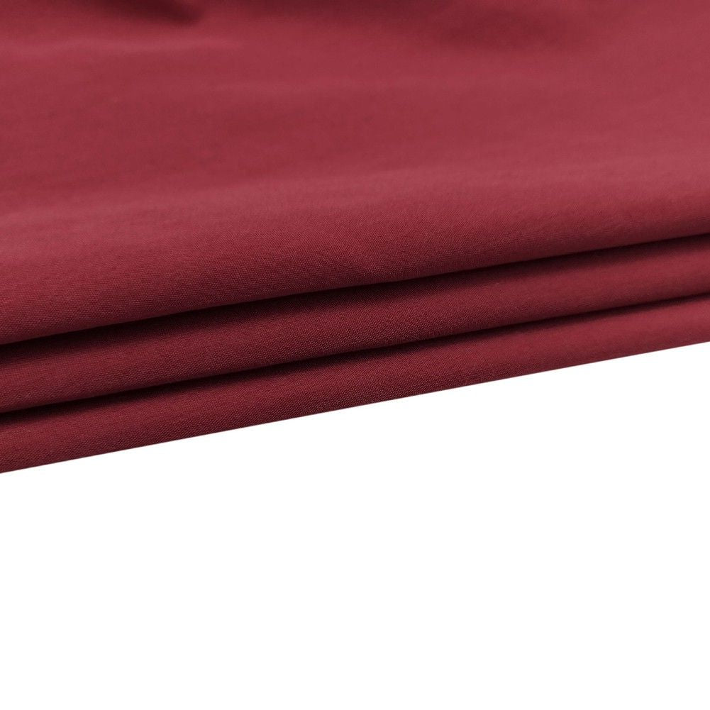 Close-up of the dress fabric in red