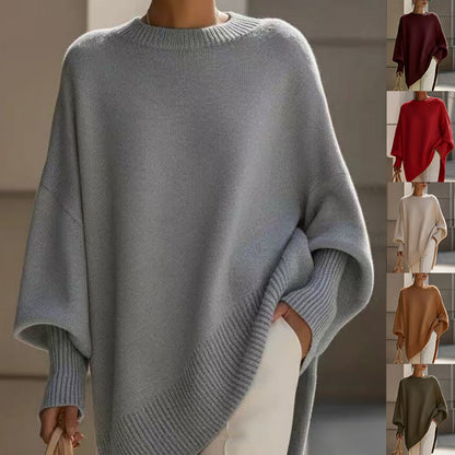 Colour overview of the relaxed round-neck knit sweater